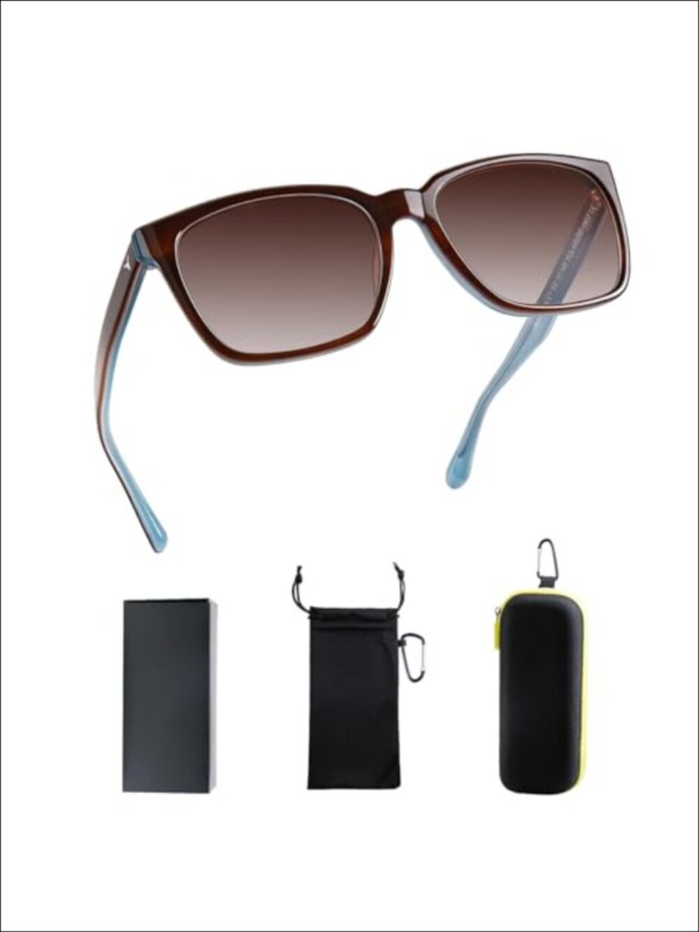 Polarized Sunglasses UV400 Protection Square Bio-Based Acetate Unisex